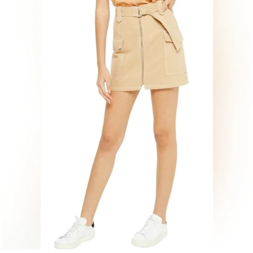 Topshop Belted Utility Skirt